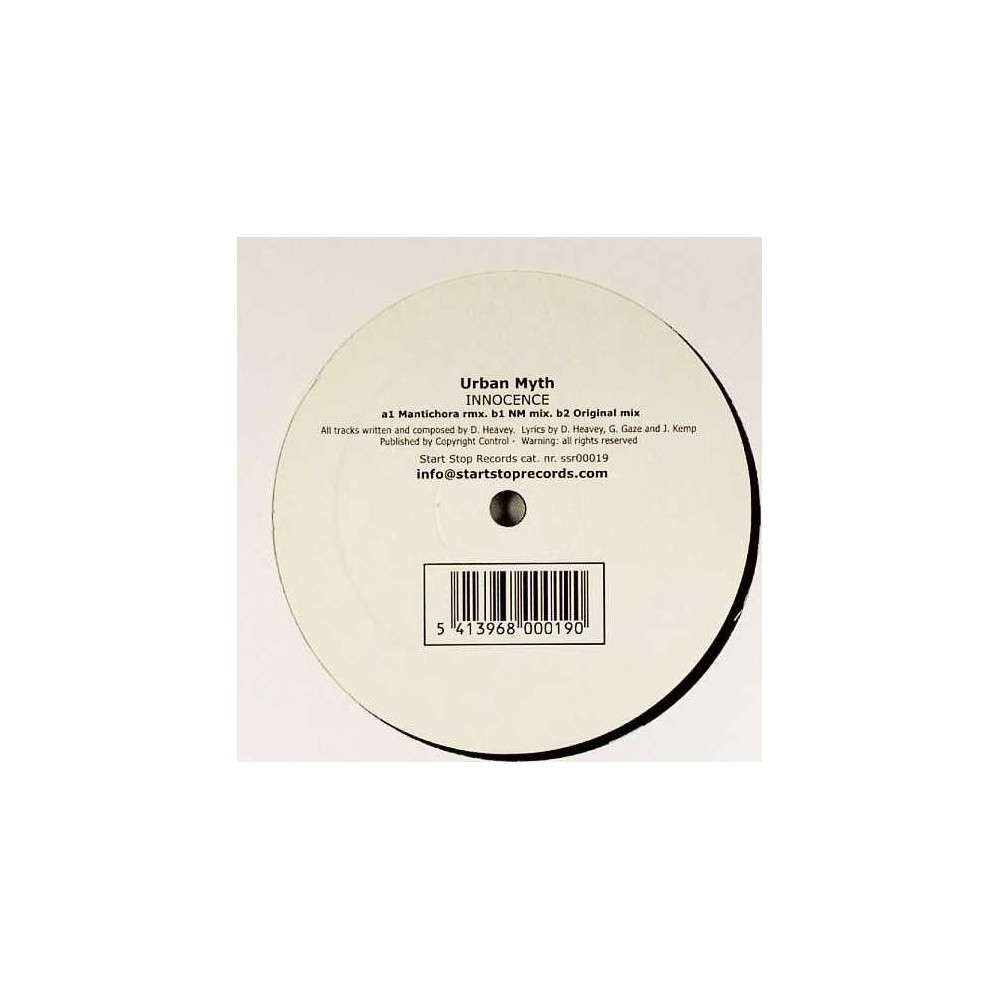 Urban Myth ‎– Innocence (START STOP RECORDS)