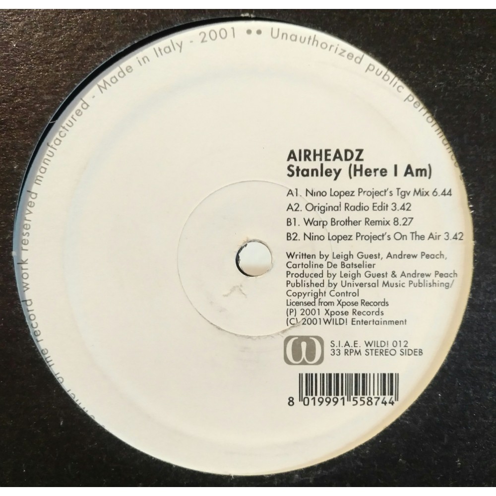 Airheadz ‎– Stanley (WILD RECORDS)