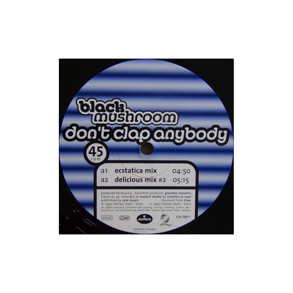 Black Mushroom - Don't Clap Anybody