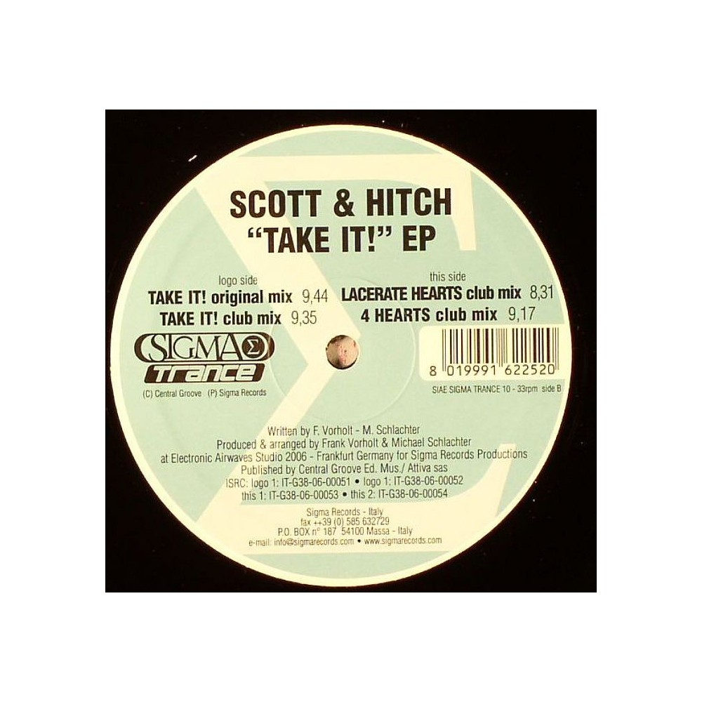 Scott & Hitch ‎– Take It! EP 