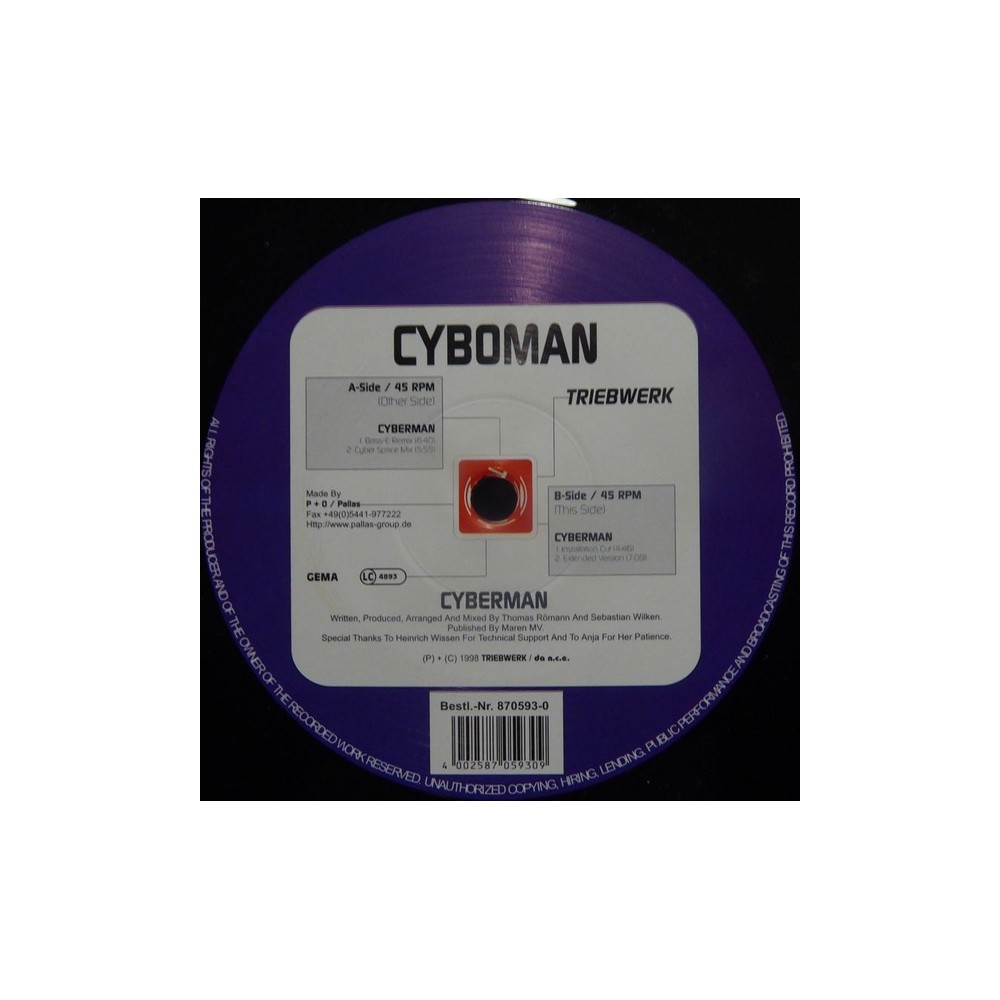 Cyboman ‎– Cyberman