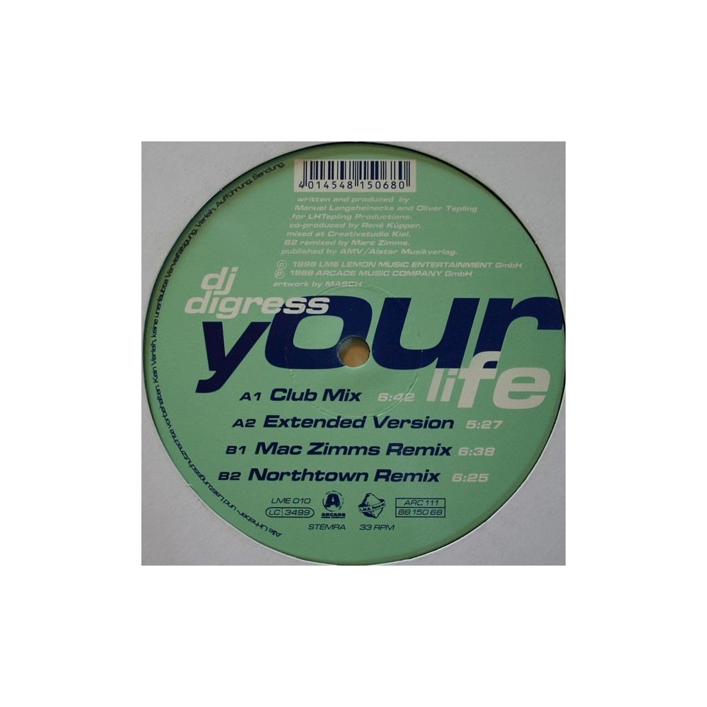 DJ Digress ‎– Your Life