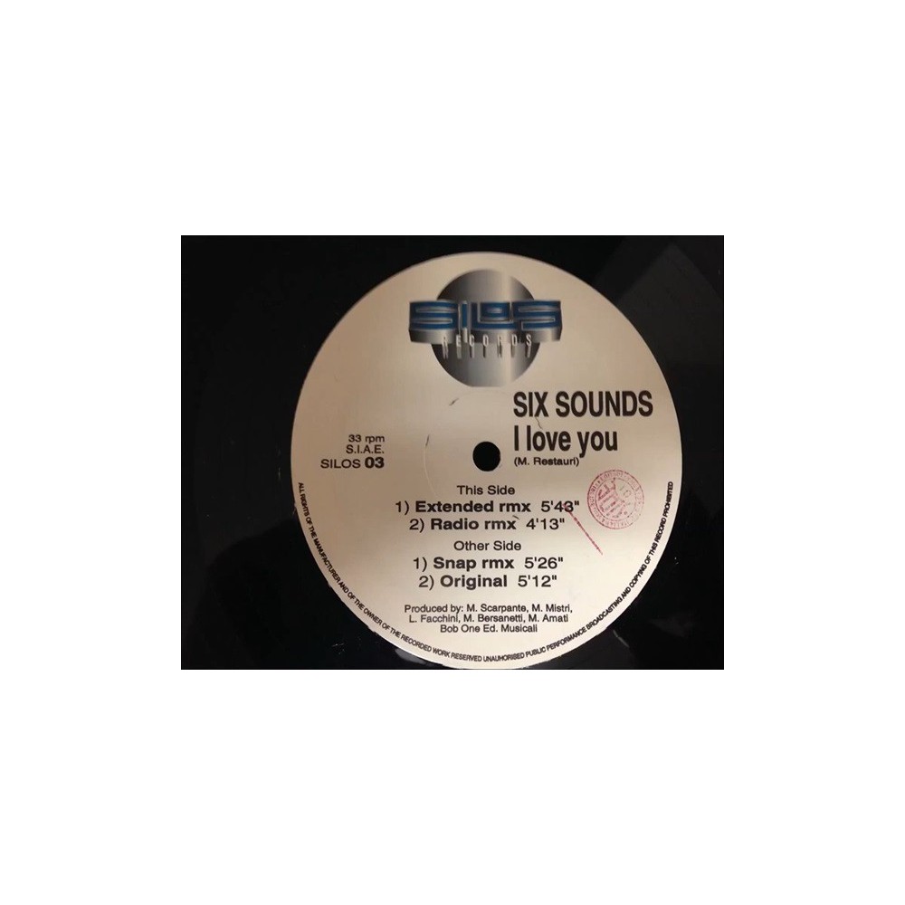 Six Sounds ‎– I Love You 