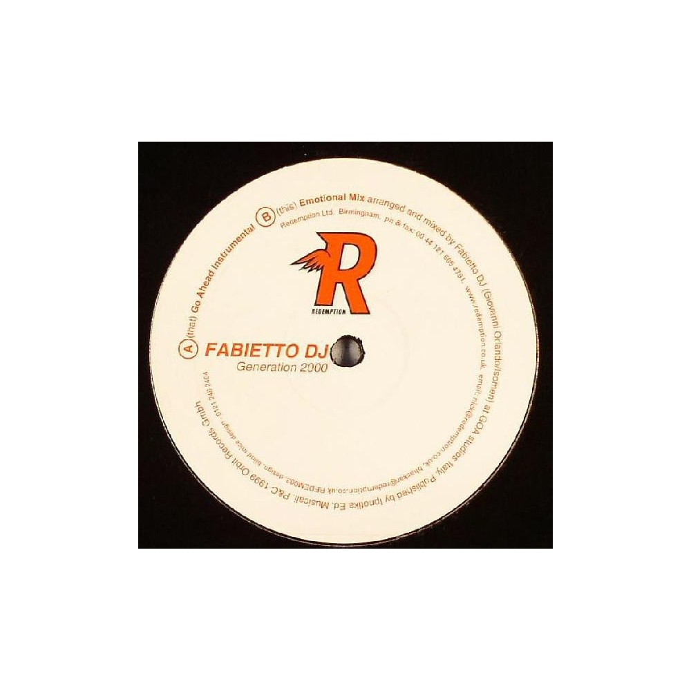 Fabietto DJ ‎– Generation 2000 (REDEMPTION)