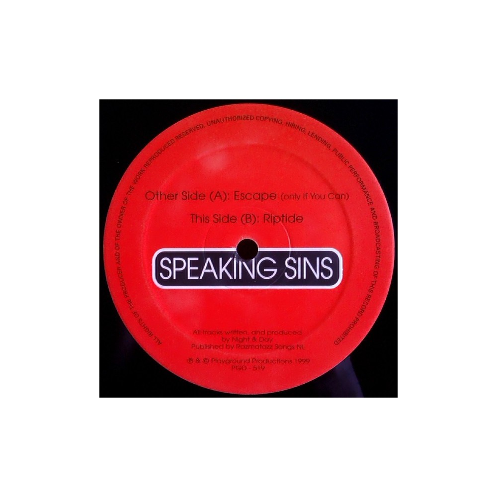 Speaking Sins ‎– Escape (Only If You Can) / Riptide