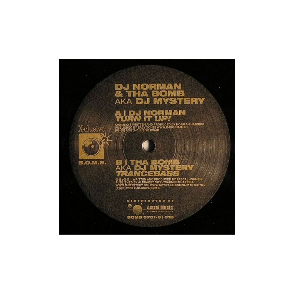 DJ Norman & Tha Bomb (2) aka DJ Mystery ‎– Turn It Up