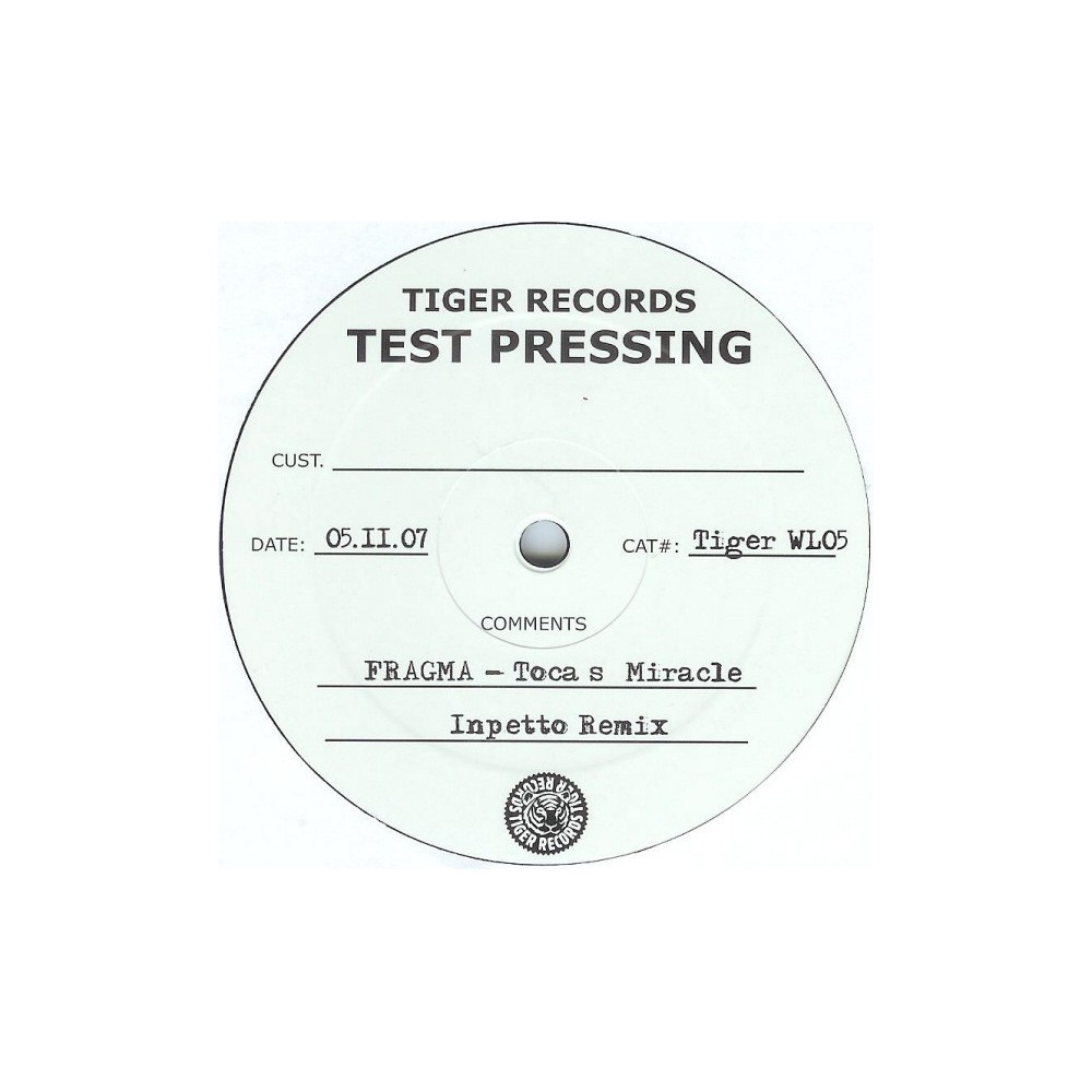 Fragma ‎– Toca's Miracle / Toca Me