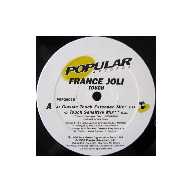 France Joli ‎– Touch