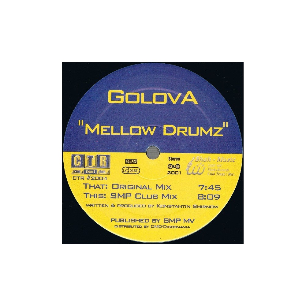 Golova ‎– Mellow Drumz (CLUB TRAXX RECORDS)