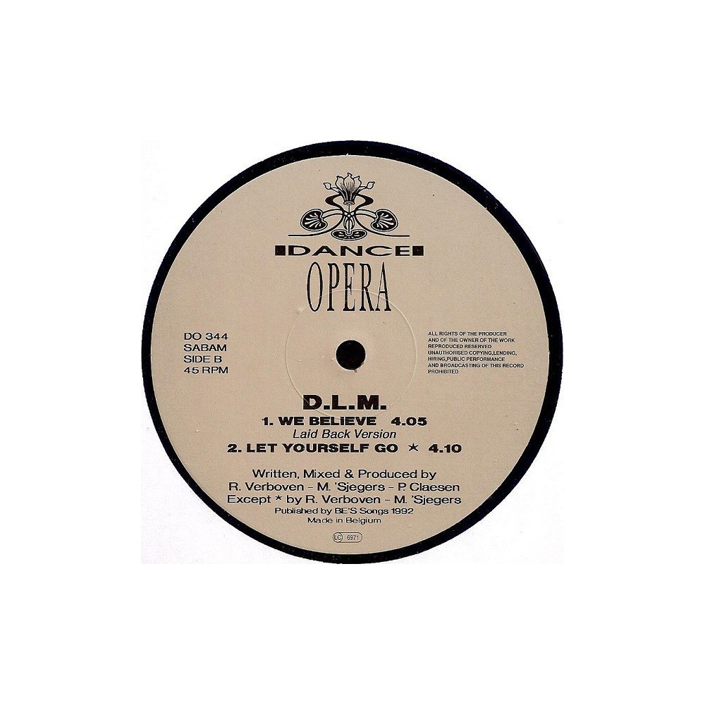DLM - We Believe (CIERRE DISCOTECA CHOCOLATE,COPIA IMPORT¡¡)