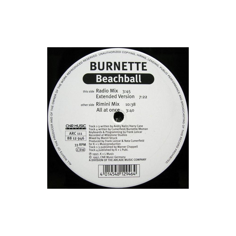 Burnette ‎– Beachball