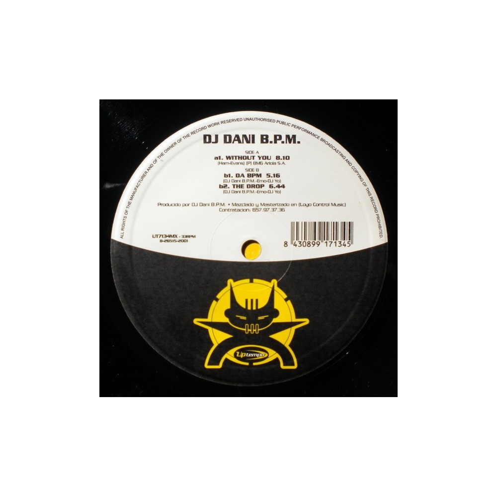 DJ Dani BPM ‎– Without You (CORTE B2 BASUCO¡¡)