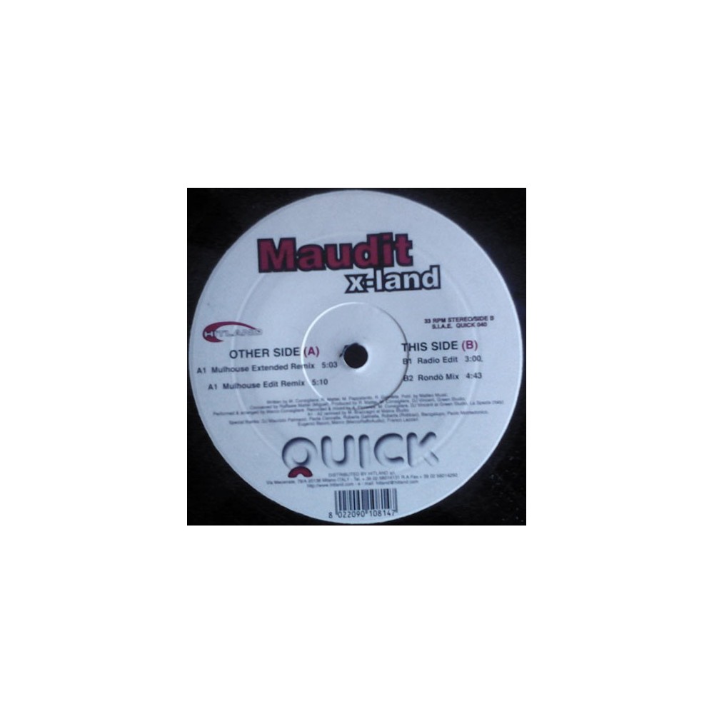 Maudit ‎– X-Land