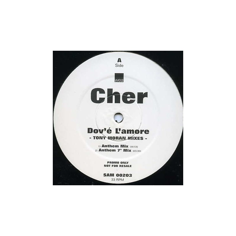 Cher ‎– Dov'é L'amore (Tony Moran Remix)