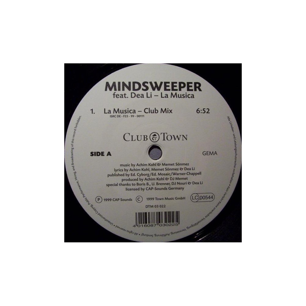 Mindsweeper Feat. Dea Li ‎– La Musica (SONIDO DSIGUAL)