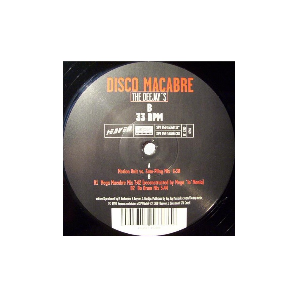 Disco Macabre – The Deejay's (RECOMENDADISIMO DJ RAI,BASE DEL 98 DE LAS BUENAS¡¡¡)