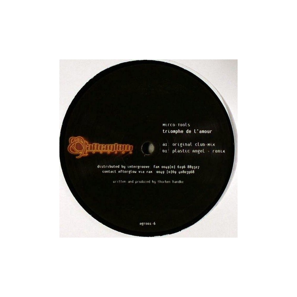 Micro Tools ‎– Triomphe De L'Amour (AFTERGLOW RECORDS)