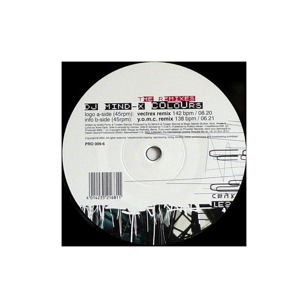 DJ Mind-X ‎– Colours (Remixes)