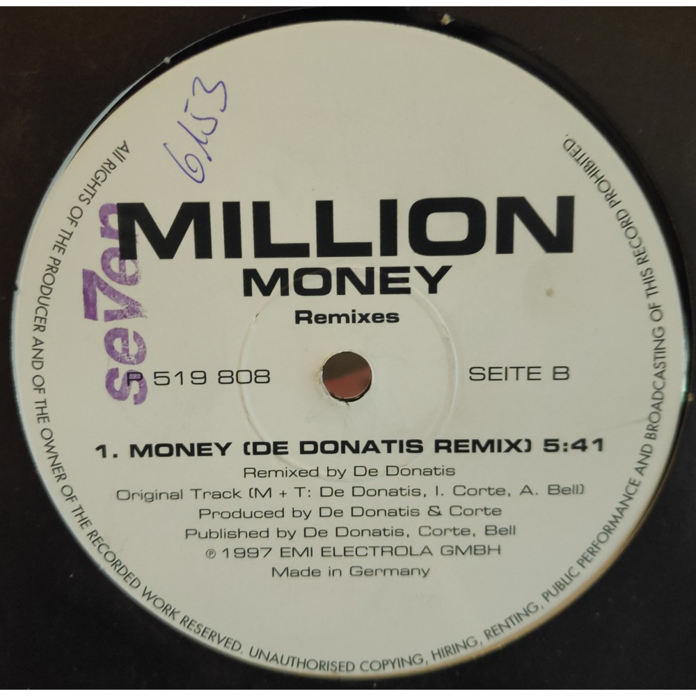 Million ‎– Money (Remixes)