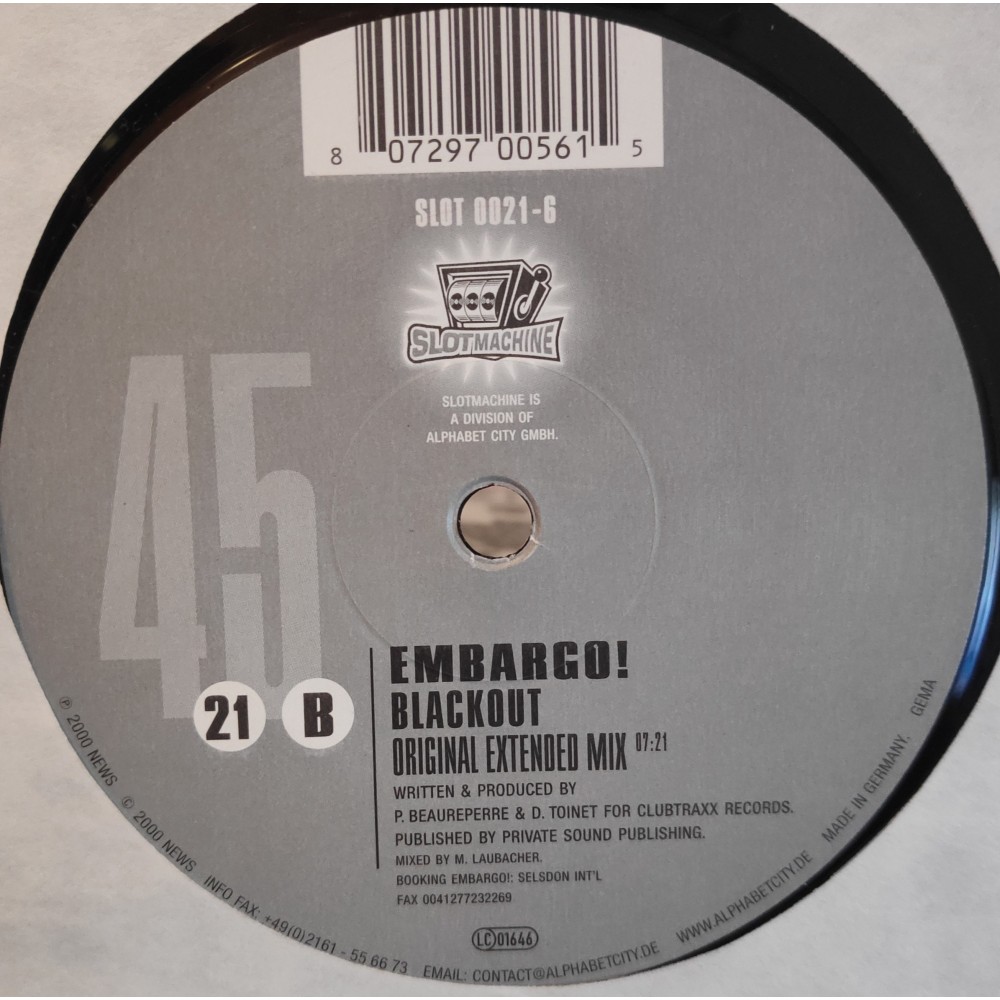 Embargo – Blackout (SLOTMACHINE)