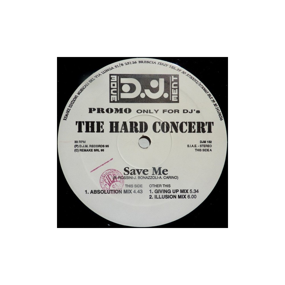 Hard Concert, The - Save Me(2 MANO,REMEMBER BUENISIMO¡¡ PELOTAZO DEL 95)