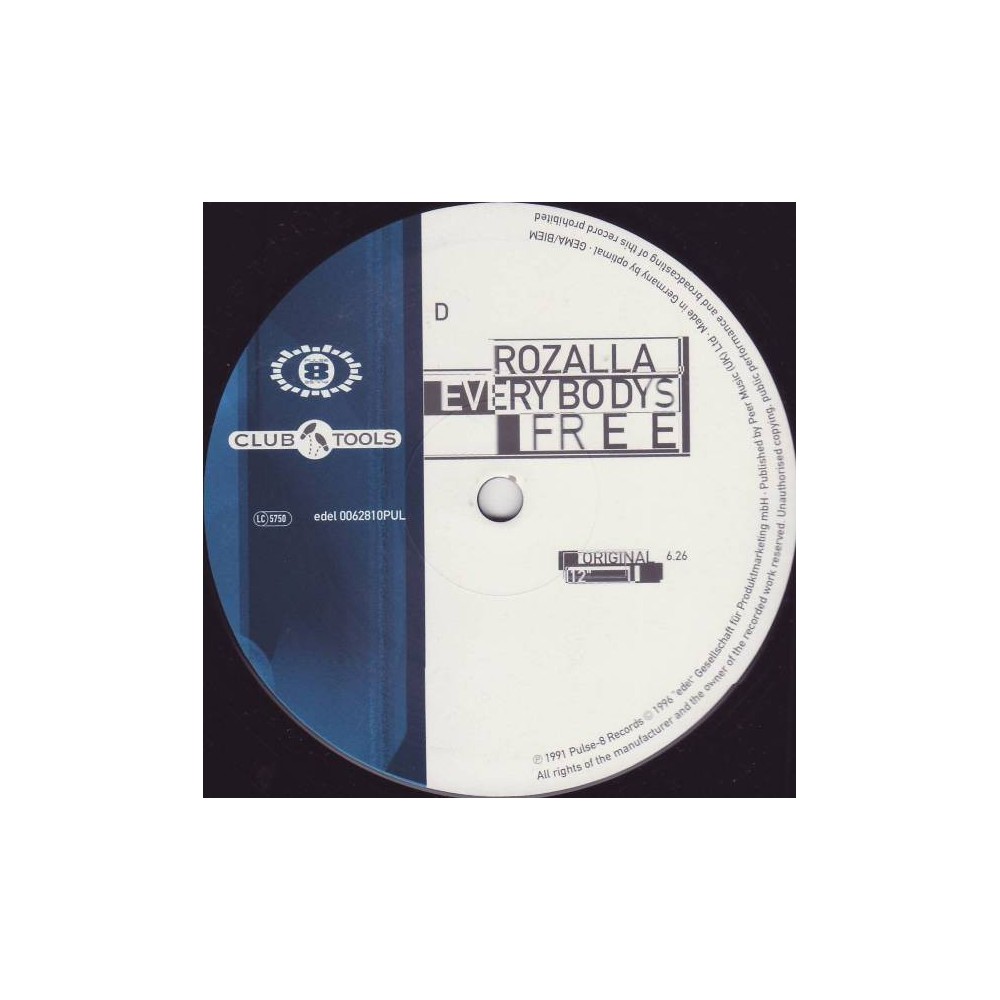 Rozalla ‎– Everybody's Free (EDEL RECORDS)