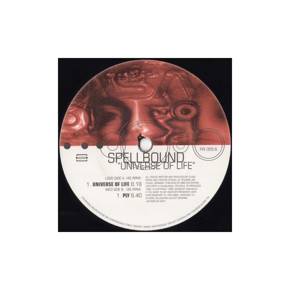 Spellbound ‎– Universe Of Life (FRIENDSHIP RECORDINGS)