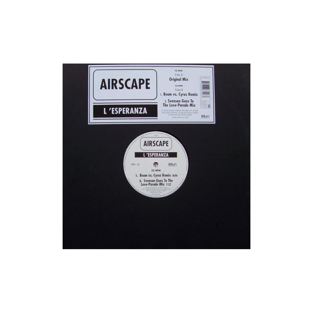 Airscape ‎– L'Esperanza (EMI ELECTROLA)