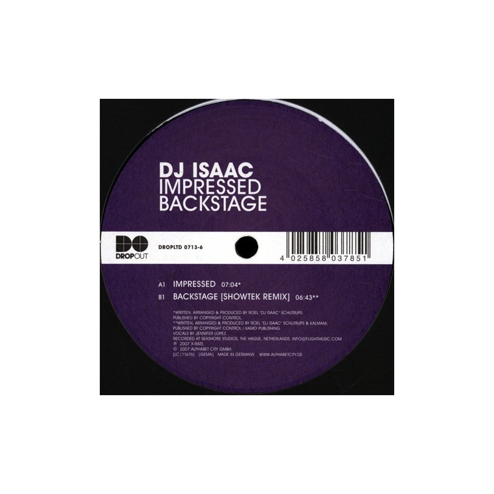 DJ Isaac - Impressed / Backstage (Pepinooo¡¡  Disco Original¡¡)