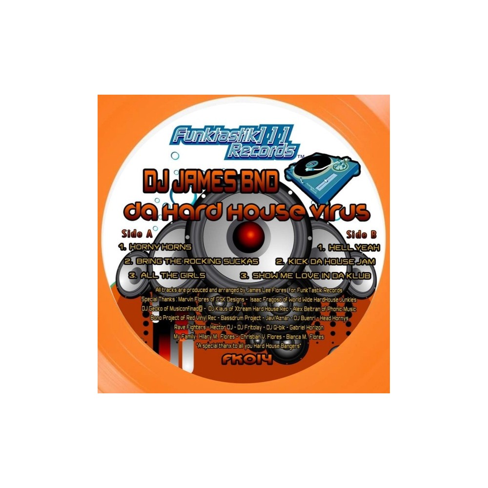 DJ James BND ‎– Da Hard House Virus