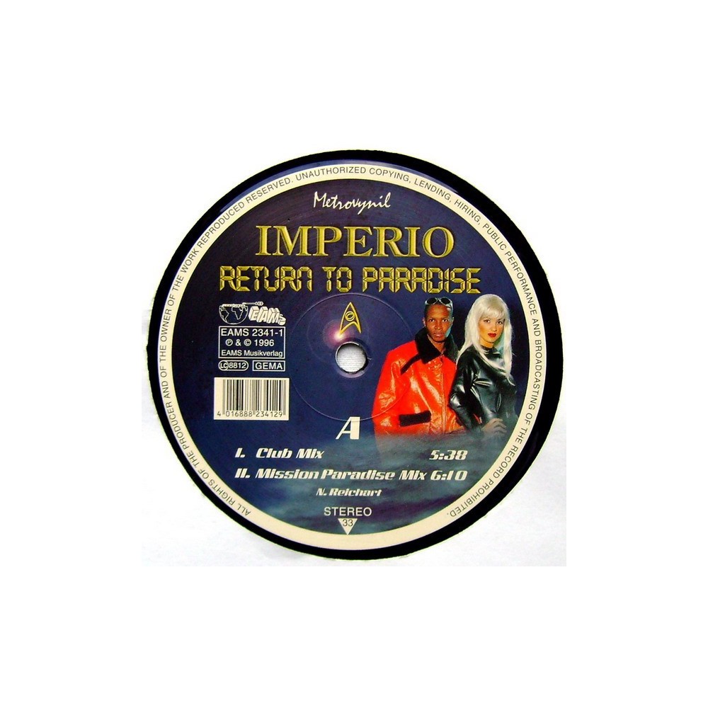 Imperio ‎– Return To Paradise (EAMS)