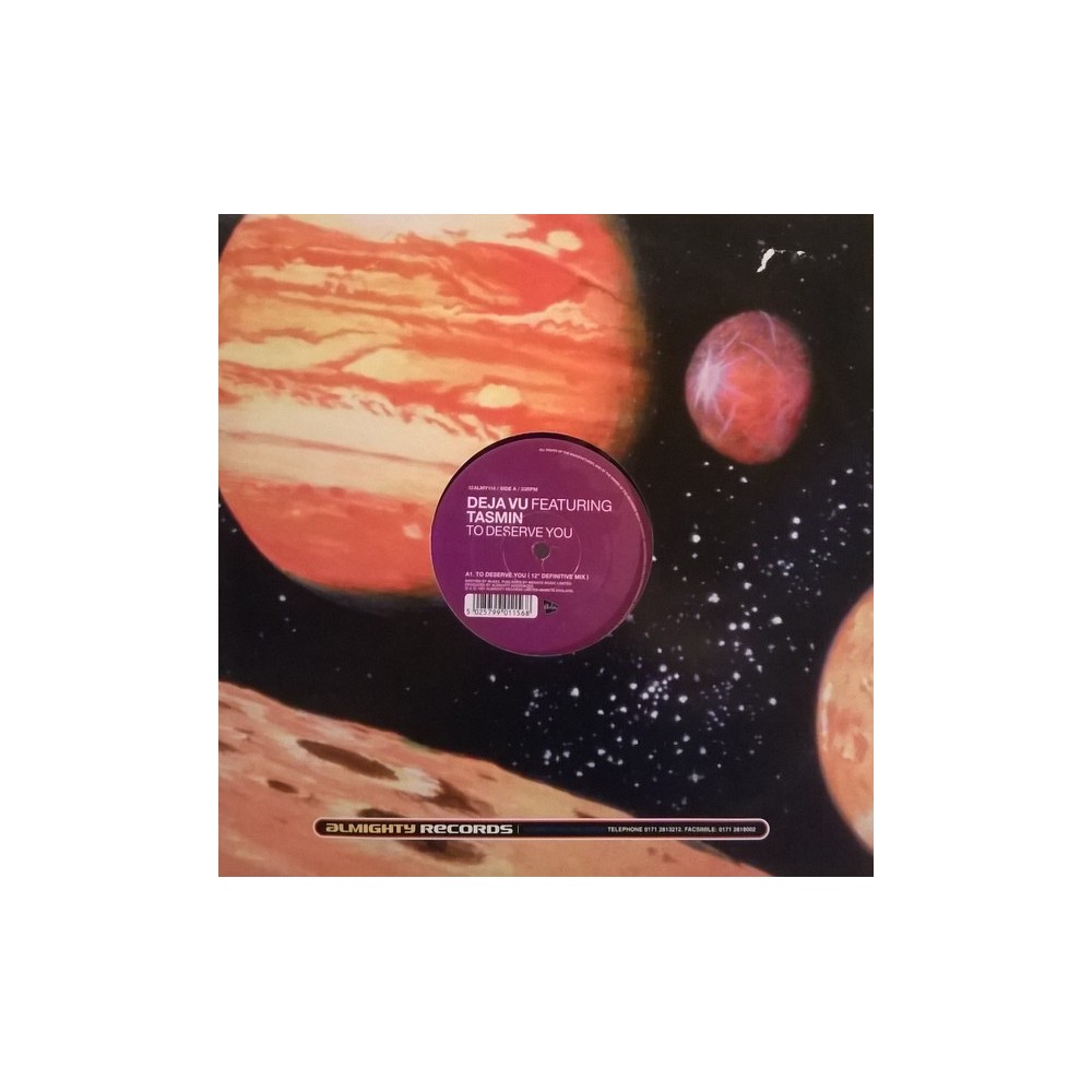 Deja Vu  Featuring Tasmin - To Deserve You (TEMAZO REMEMBER¡¡ COPIA IMPORT¡¡¡)