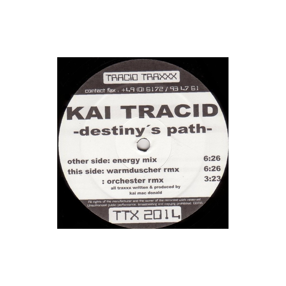 Kai Tracid - Destiny's Path