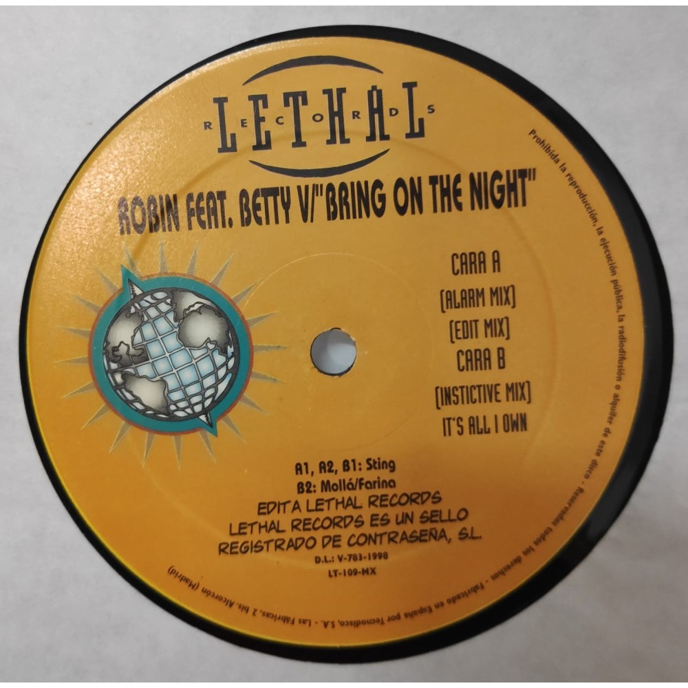 Robin  Feat. Betty V – Bring On The Night