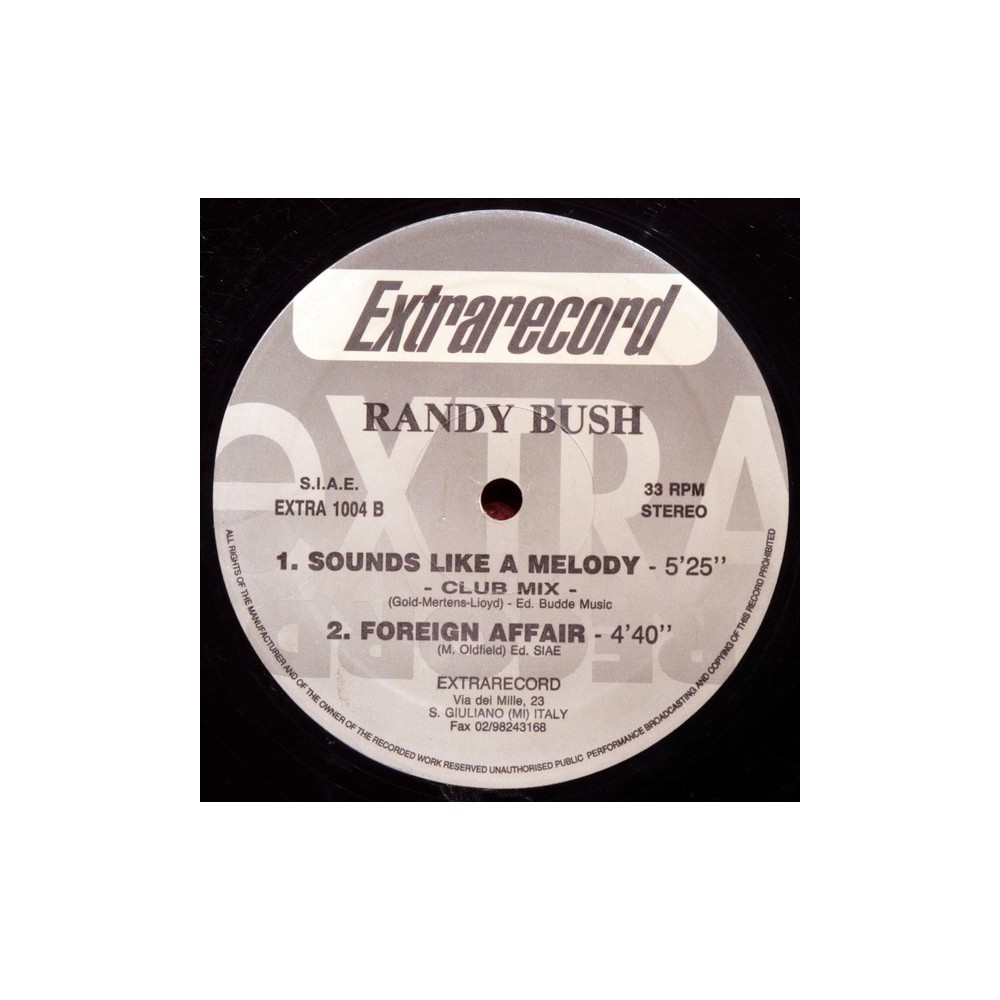 Randy Bush ‎– Sounds Like A Melody