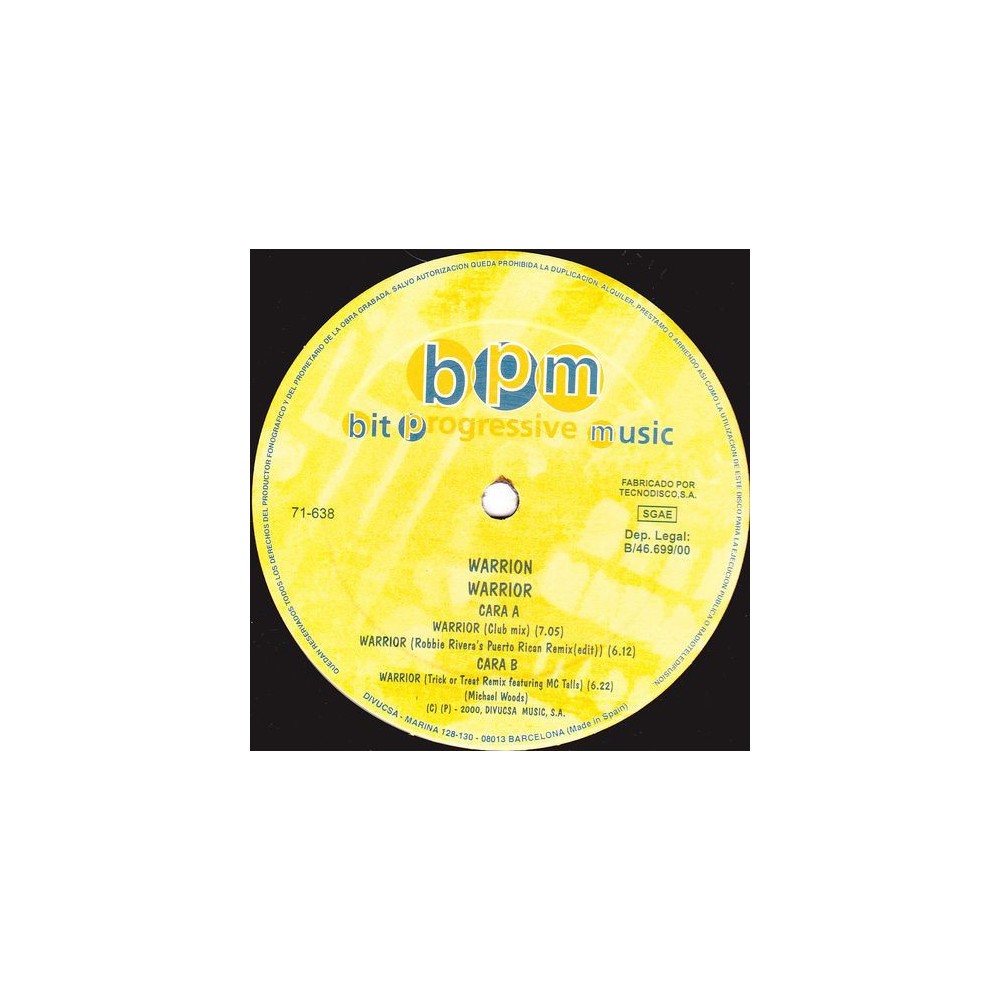 Warrior ‎– Warrior