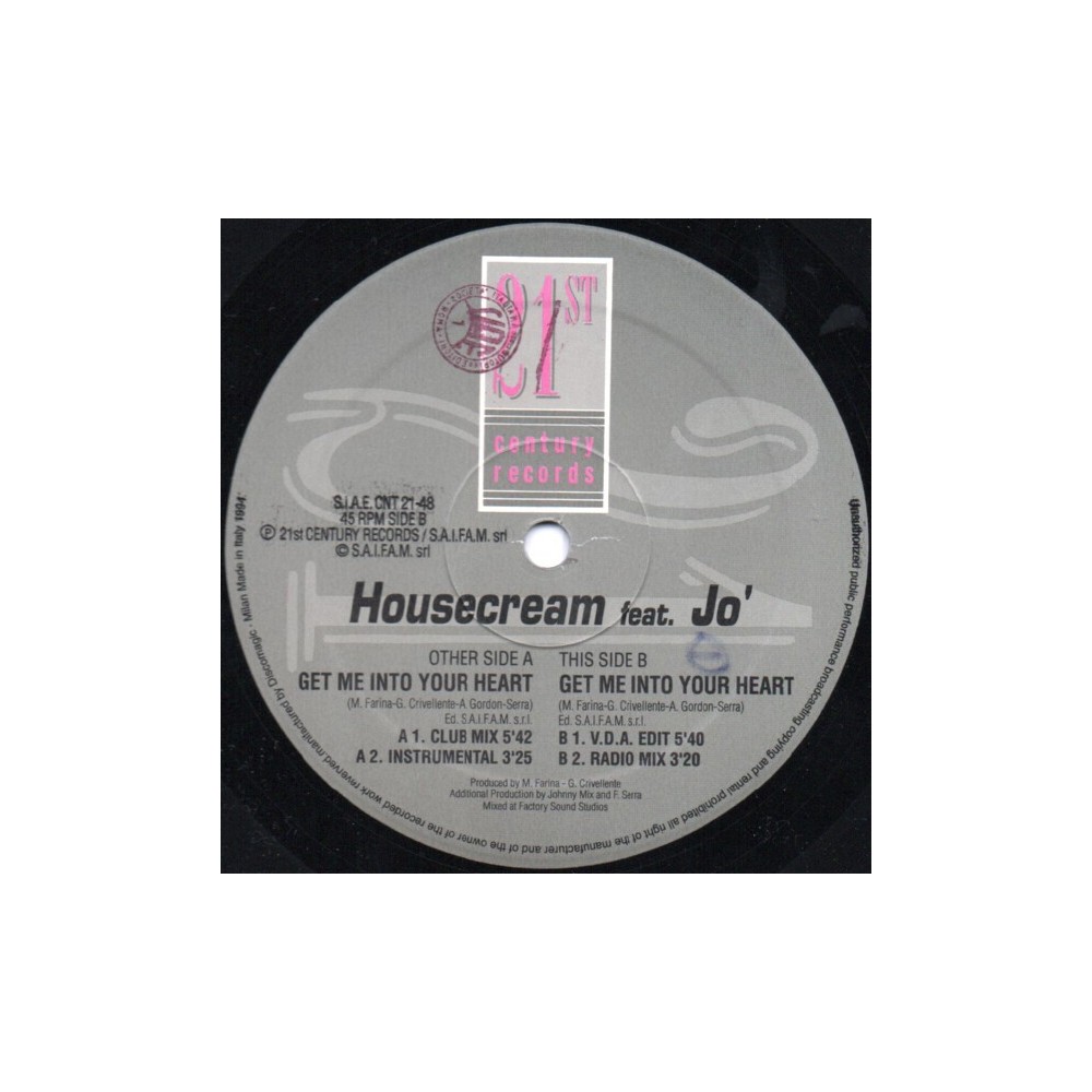 Housecream – Get Me Into Your Heart