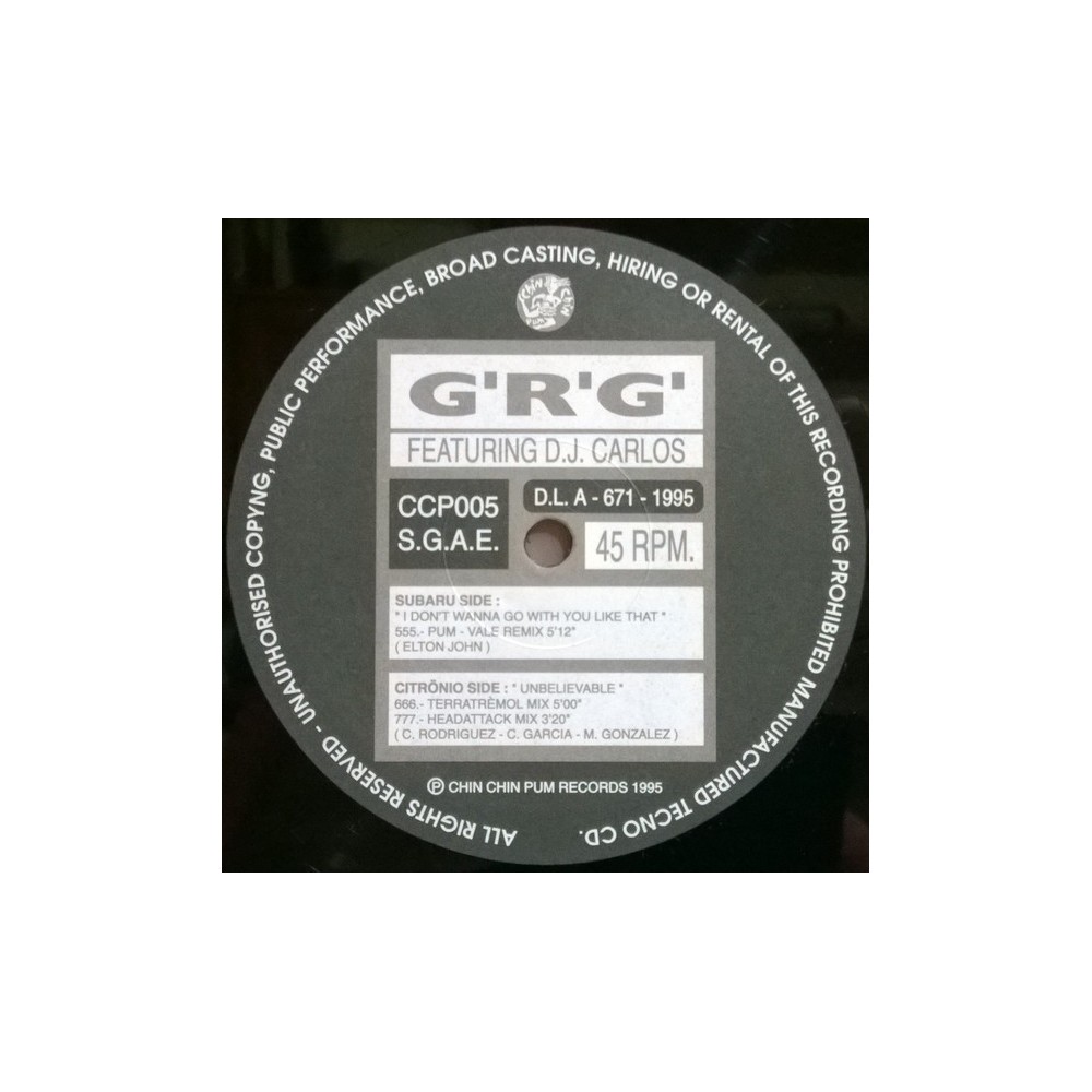 G.R.G. Featuring DJ Carlos  – Molino