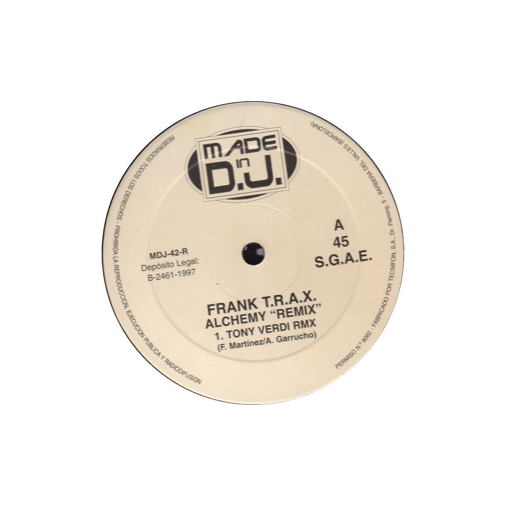 DJ Frank Trax ‎– Alchemy (Remixes)