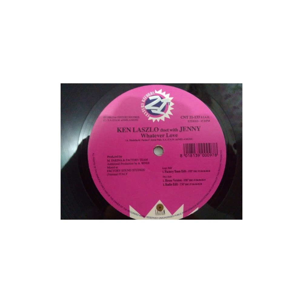 Ken Laszlo Duet With Jenny – Whatever Love (21st century)