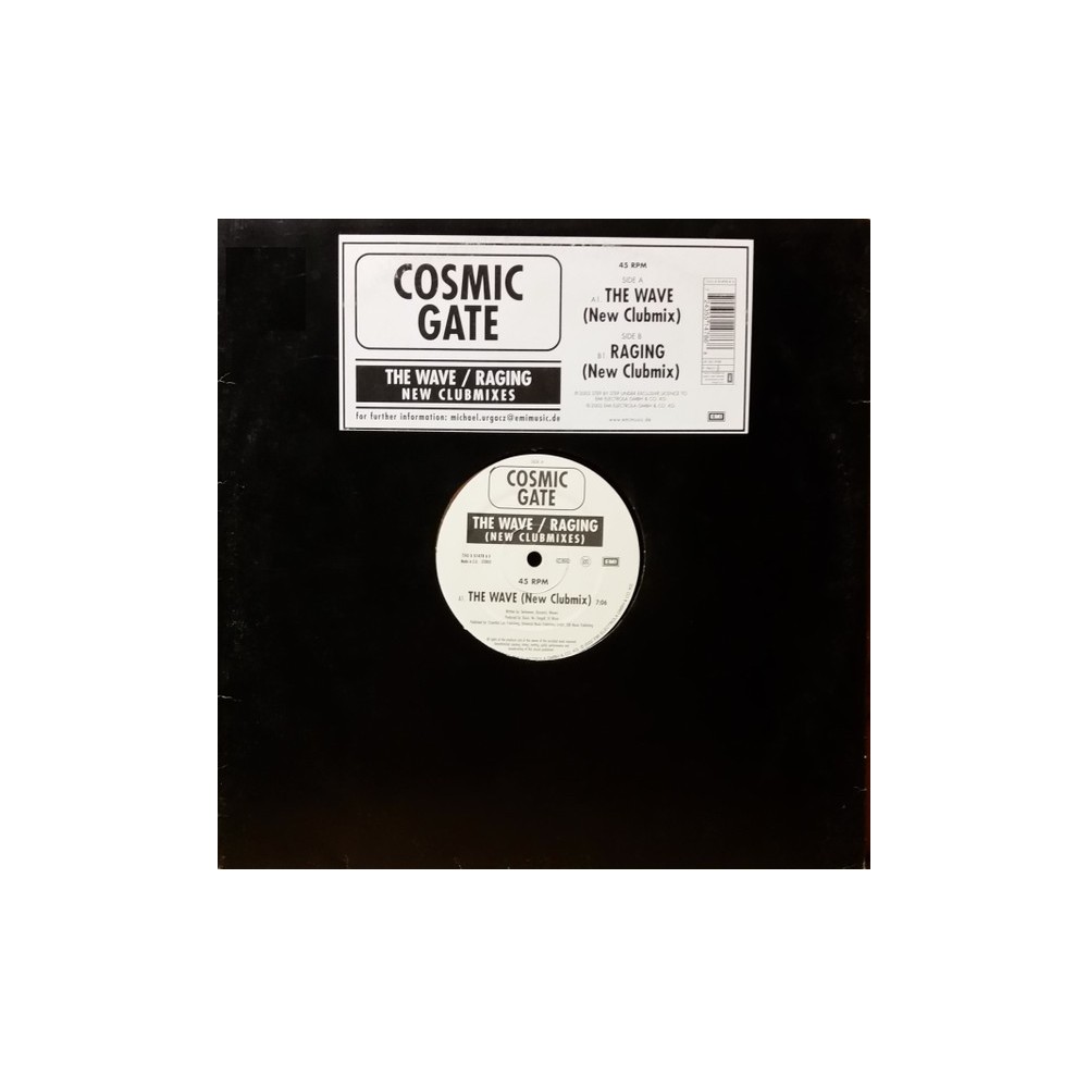 Cosmic Gate ‎– The Wave / Raging (New Clubmixes)
