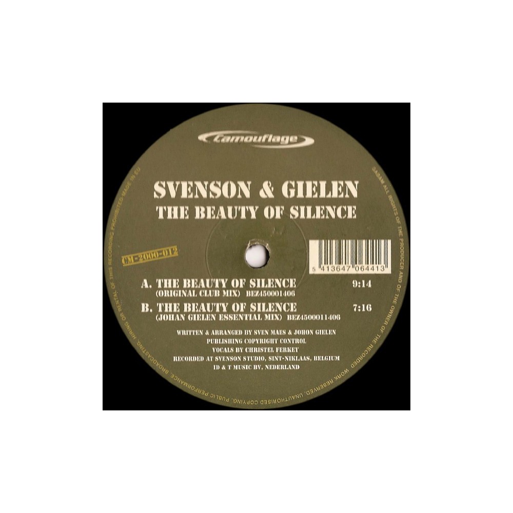 Svenson & Gielen – The Beauty Of Silence (CAMOUFLAGE)