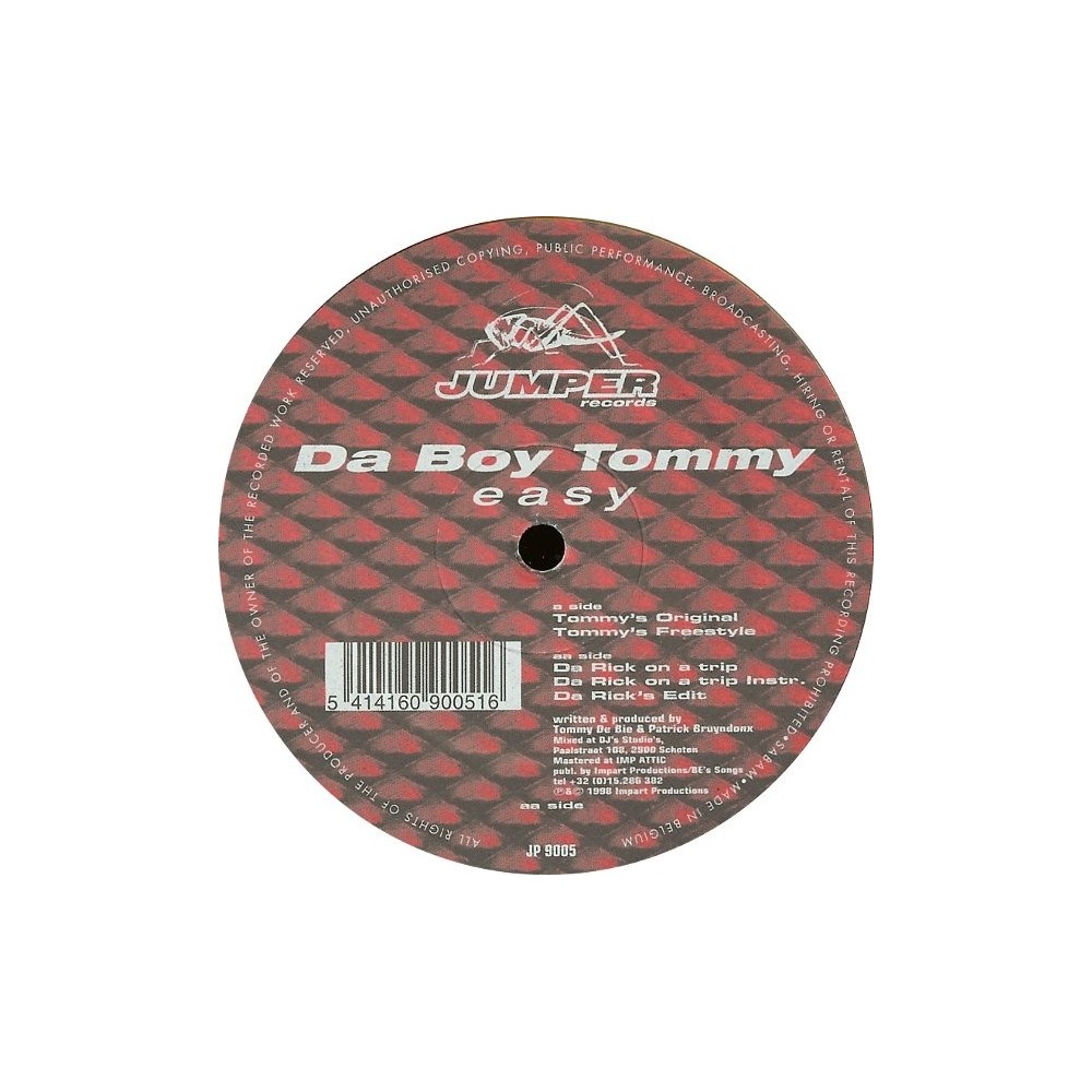 Da Boy Tommy - Easy(OTRO CLÁSICO JUMPER DEL 98,SOLO 2 COPIAS¡¡)