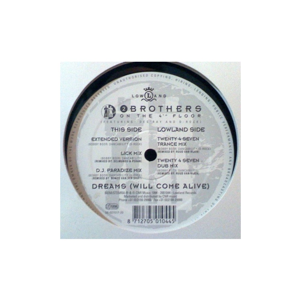 2 Brothers On The 4th Floor - Dreams (Will Come Alive)(2 MANO,REMEMBER EL 94 MUY BONITO¡)