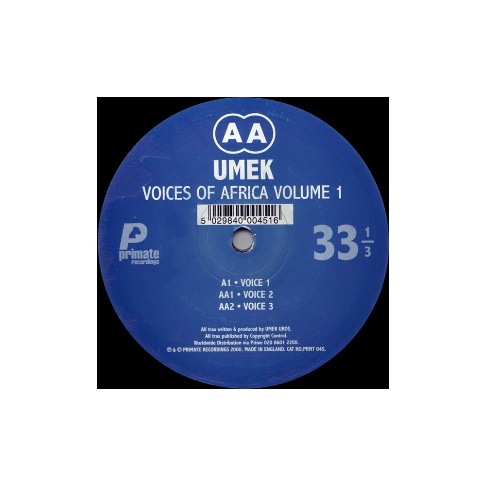 Umek ‎– Voices Of Africa Volume 1