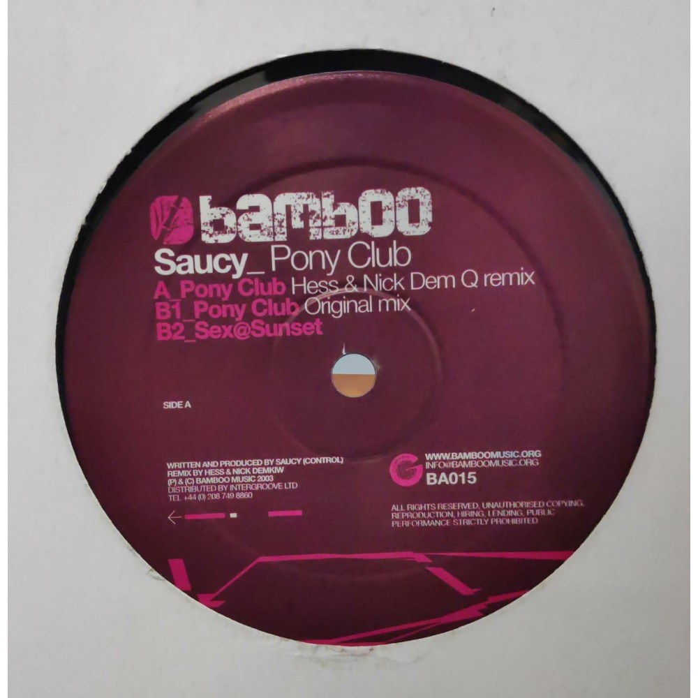 Saucy ‎– Pony Club