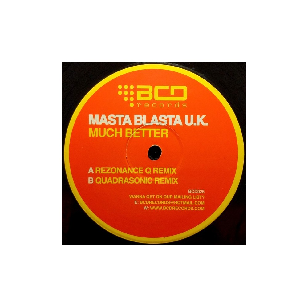 Masta Blasta U.K. ‎– Much Better