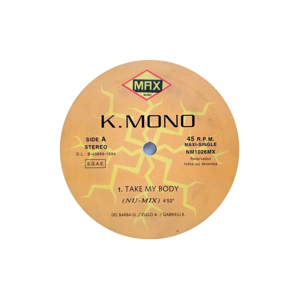 K Mono  ‎– Take My Body