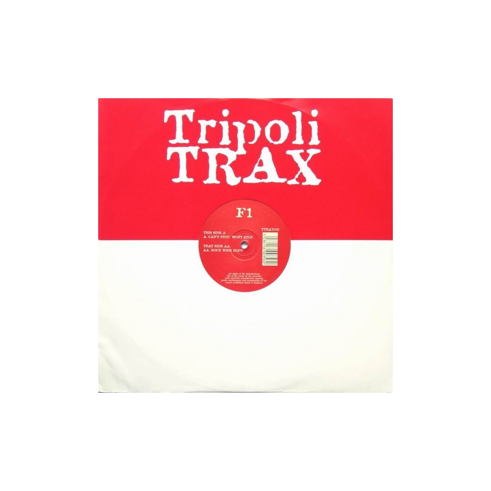 F1 – Can't Stop, Won't Stop / Rock Your Body