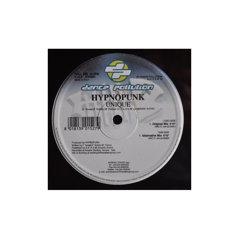 Hypnopunk – Unique (DANCE POLLUTION)